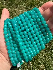 New Moon Beginnings Amazonite Bead Strand - Turquoise Beads in Circular Packaging