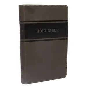 KJV Deluxe Gift Bible, Gray Leathersoft, Red Letter, Comfort Print: King James Version: Holy Bible, King James Version by Thomas Nelson [Leathersoft Book]