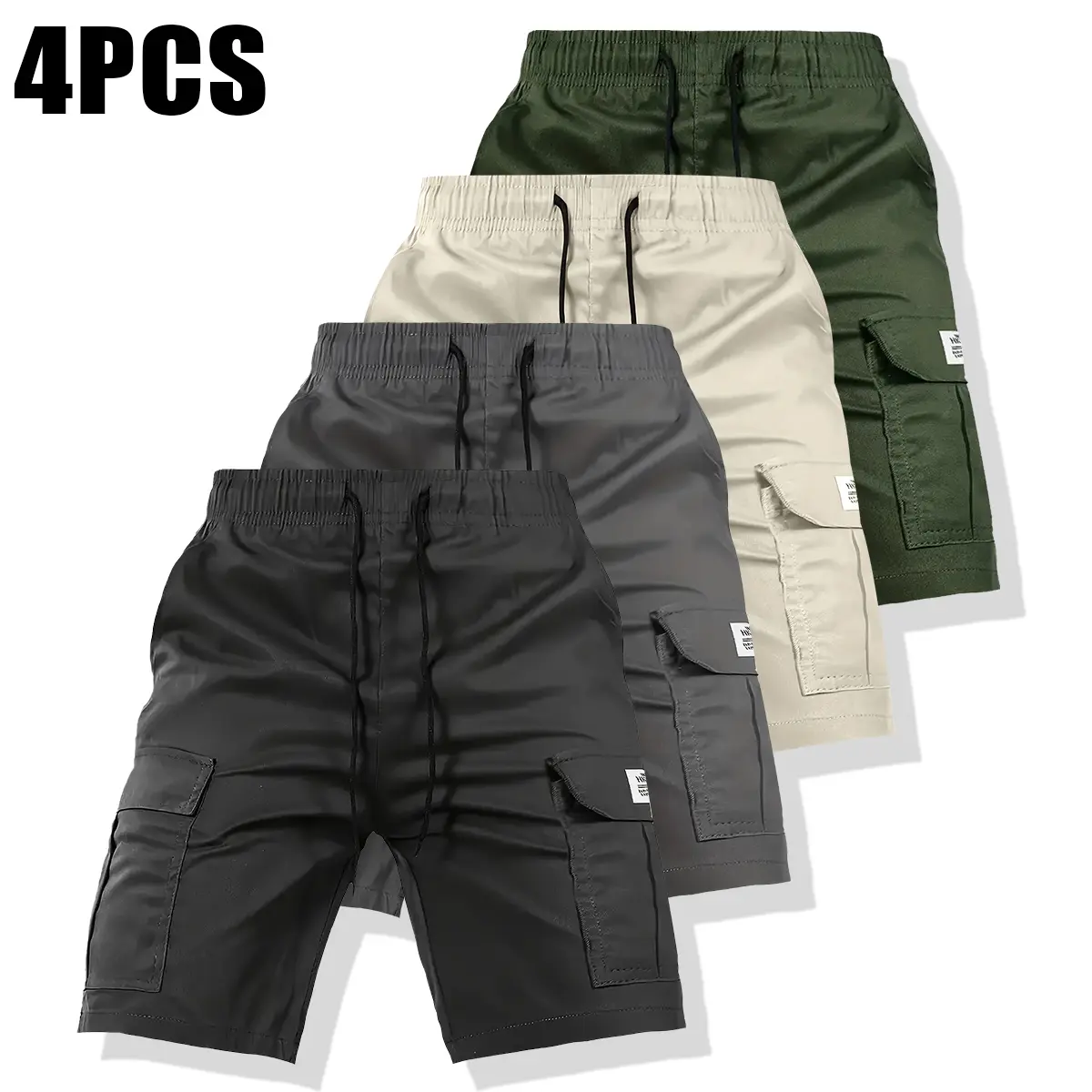 Black + Gray + Khaki + Green