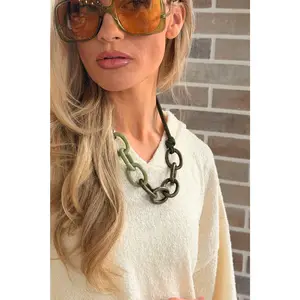 Zara Green Multi Chain & Rope Necklace