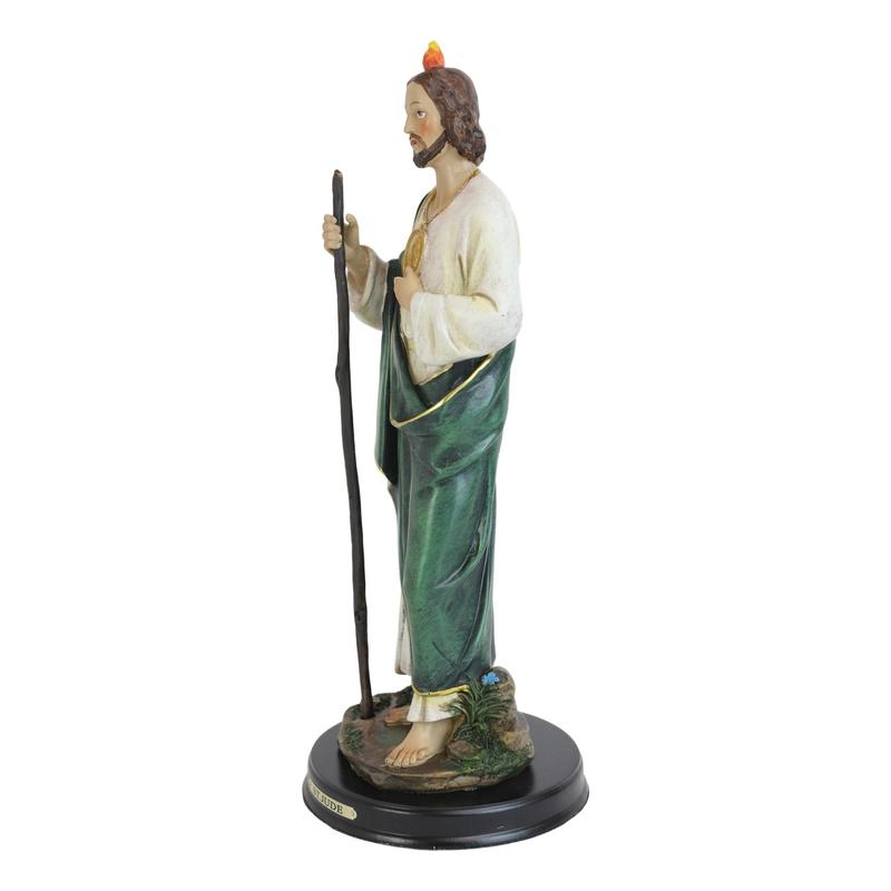Ebros Gift Saint Jude Thaddeus The Apostle Decorative Figurine With Brass Plate Engraved Base 13" Tall