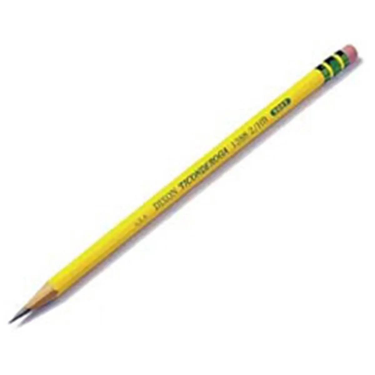 Dixon Ticonderoga Dix13882 No. 2 Soft Pencil, Exclusive Graphite Core, Extra Smooth Performance, Satin Smooth Finish, Easy Clean Correction, Everyday Use Office Writing Tool
