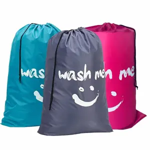 1 Pc Machine Washable Dirty Clothes Storage Bag Travel Laundry Bag with Drawstring Storage Large Capacity for Easy Carrying Travel Packaging Storage Bag