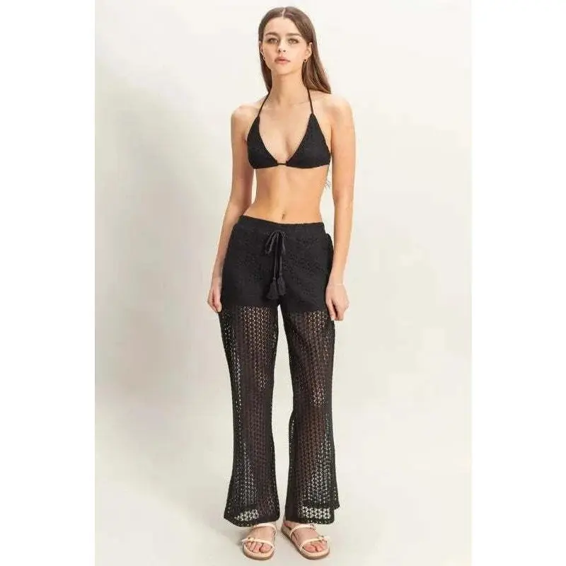 HYFVE Crochet Bra and Drawstring Pants Set