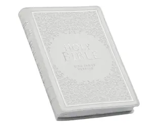 KJV Holy Bible, Thinline Large Print Faux Leather Red Letter Edition Thumb Index & Ribbon Marker, King James Version, White (KJV Thinline LP Editions) Imitation Leather – Large Print, October 1, 2020