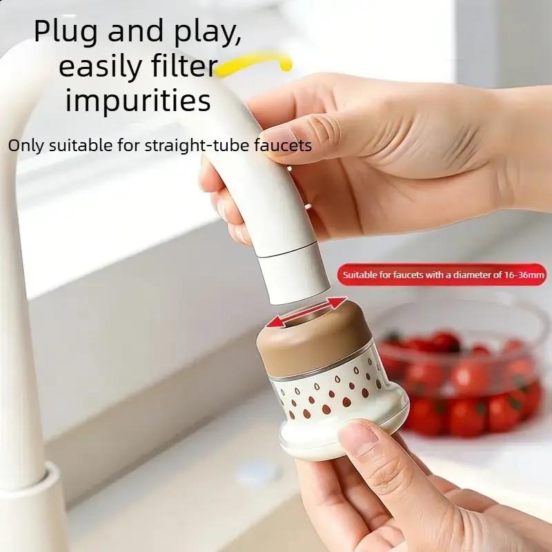 Minimalist Fresh Water Tap Filter for Home Use — Multi-Layer Filtration Purifier Tap for Kitchen Vegetable Washing, Splash Guard