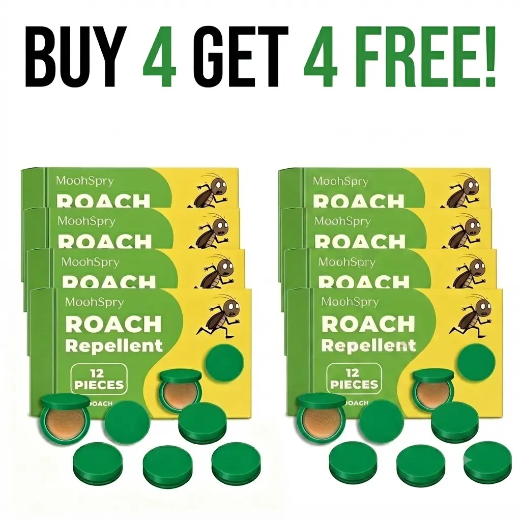 MoonSpry Roach-Control Pest Repellent Solutions Kit - Powerful Cockroach Gel Bait, Rodent Repellent Pouches, Microfiber Floor Mop for Home Items Domestic Indoor Use (Dormitory, Kitchen) & Outdoor Multi-Surface Application