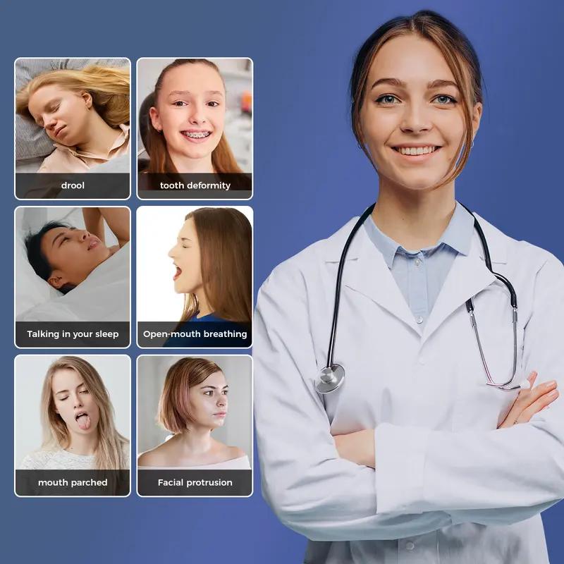 Mouth Tape for sleeping, one month supply, mouth tape, black, gentle, adhesion & 30 Strips, sports accessories, Anti Snoring Sticker Snoring Relief Sticker