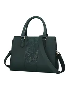 Women's Fashionable Floral Embossed Handbag, Floral Embossed Satchel, Casual Versatile Shoulder Tote Bag, Trendy All-match Crossbody Bag for Daily Life & Work, Valentine Gifts for Her