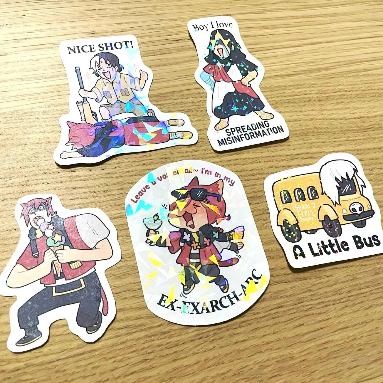 5 ops (not combo 5) Cursed FFXIV Stickers