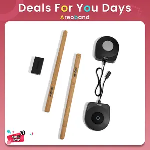 【Deals For You Days】AeroBand PocketDrum2Max  Electric Air Drum Sticks, Pedals, Bluetooth, USB MIDI Function,Electronic Drum Set for Adults, Kids, Professionals, Gift Percussion Instrument