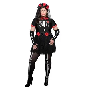 Plus Size Day Of The Dead Halloween Costume