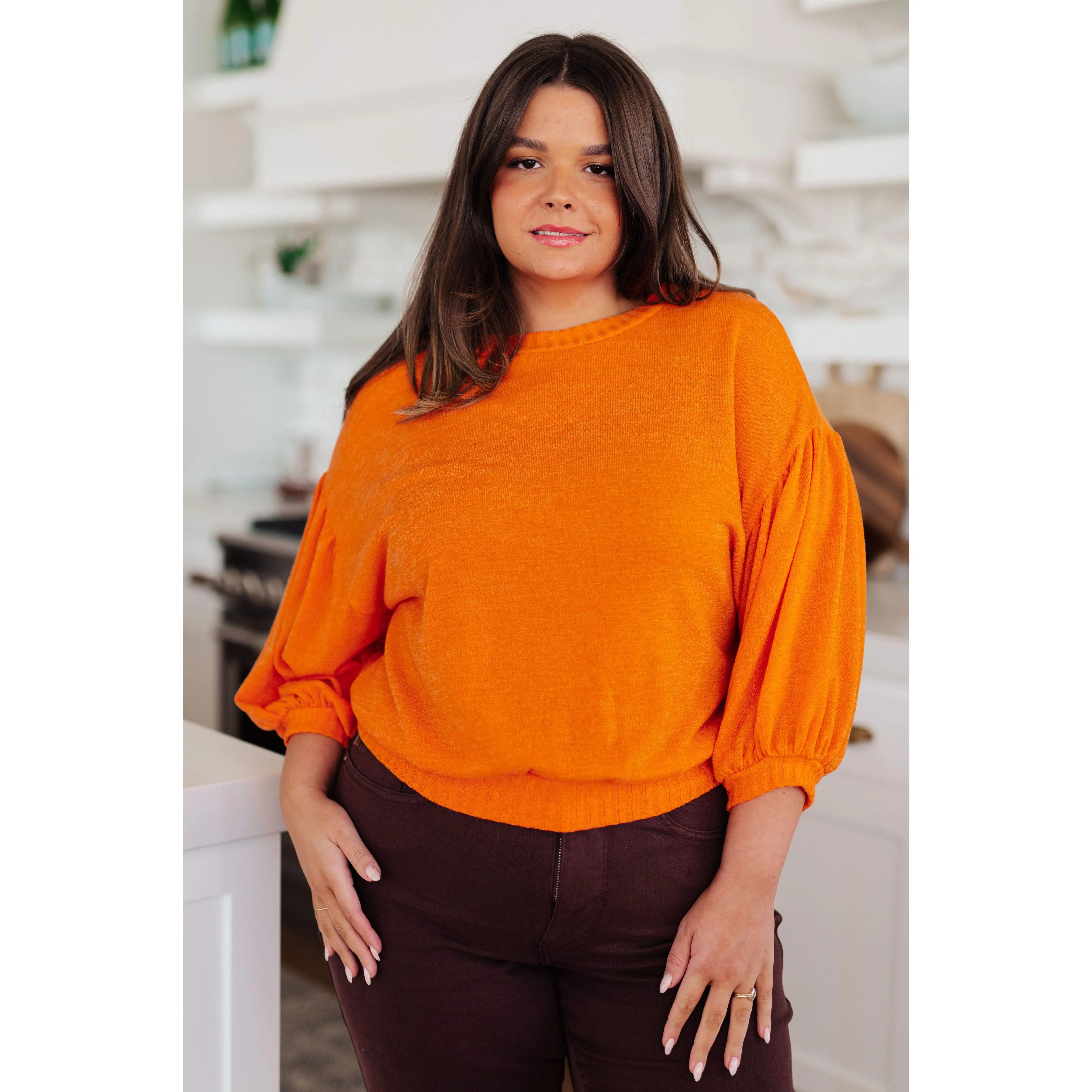 Subway Station Sweater in Orange