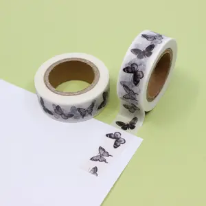 Black and White Butterflies Washi Black and White Butterflies Washi