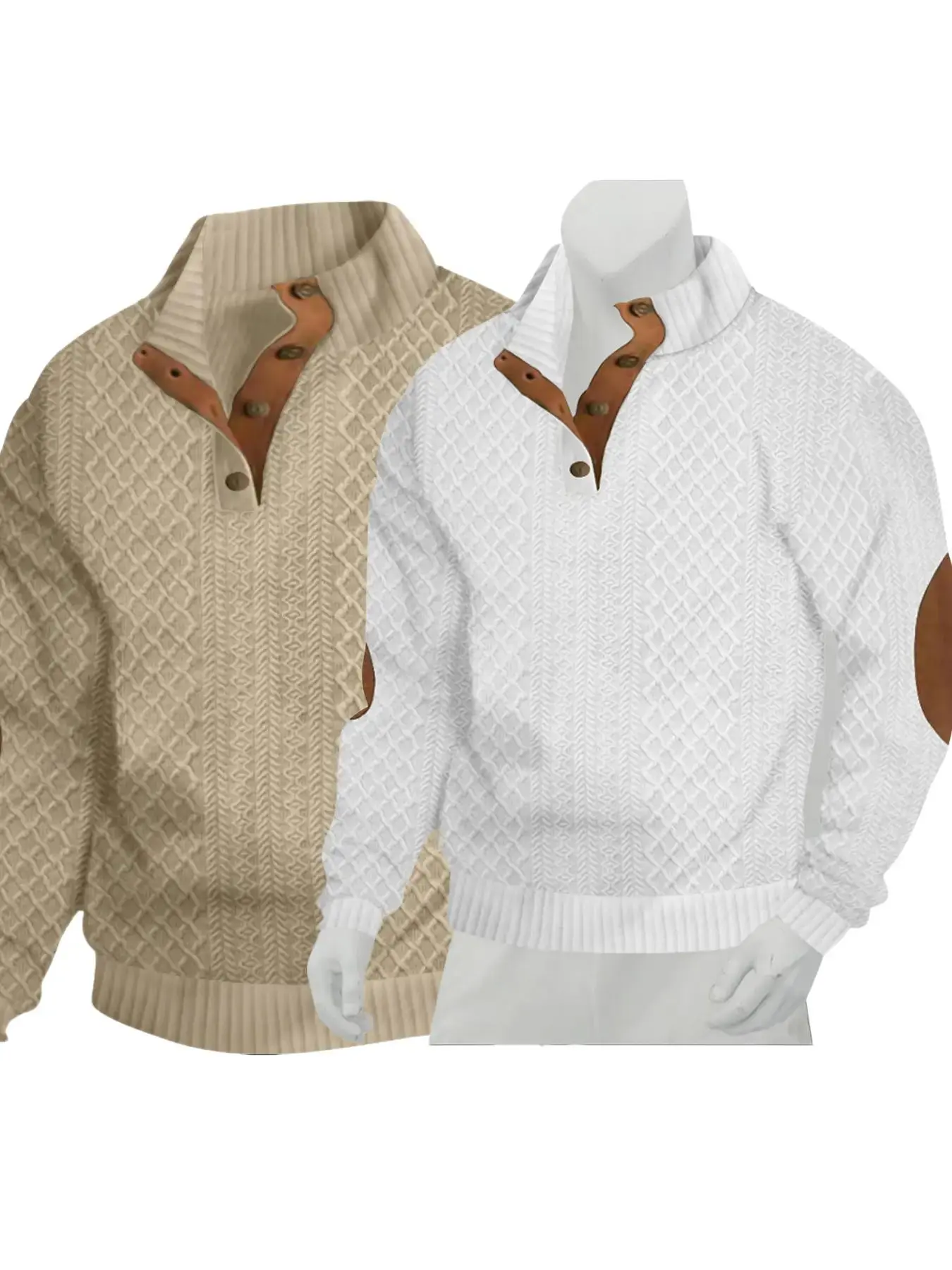 White*1 pc+Khaki*1 pc