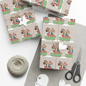 Home Alone Gift Wrap Papers, Holiday Movie Paper Roll, Christmas Film Wrapping Paper, Xmas Meme Gift Wrap_