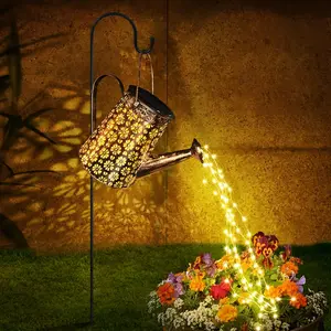 Solar Watering Can with Lights,Solar Outdoor Garden Decor  Large Hanging Lantern Landscape Lights Outside Decorations for Yard Clearance Porch Patio Pathway Gardening
