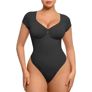Seamless Shapewear for Women Waist Trainer Tummy Control Thong Body Shaper in Polyamide Material