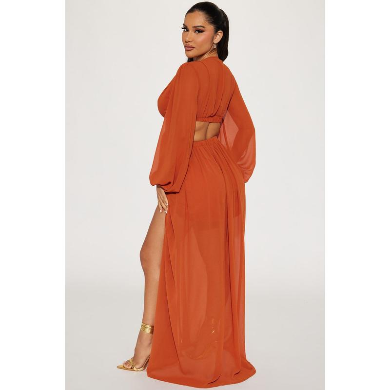 Natalia Maxi Dress - Cognac