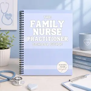 Comprehensive Family Nurse Practitioner Review Guide, 320-Page FNP Study Book with Clinical Charts, Exam Prep & Quick Reference