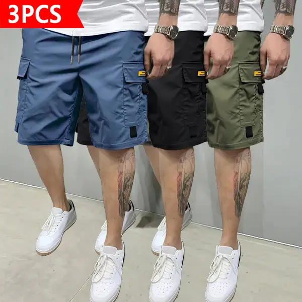 Dark blue + black + army green