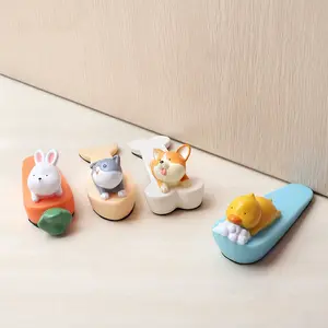 Cartoon Animal Design Door Stopper, Lightweight Structure, Creative Anti-Collision & Wind Resistance Device, Cute Home Decor Accessory for Doors