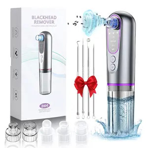 Blackhead Remover Pore Vacuum with Ultra Micro Water Cleansing Suction Machine ,Pore Extractor Acne White Heads Removal Tool, Electric Suction Extractor, Beauty Cleanser and Facial Cleansing Kit, 5 Levels of Suction