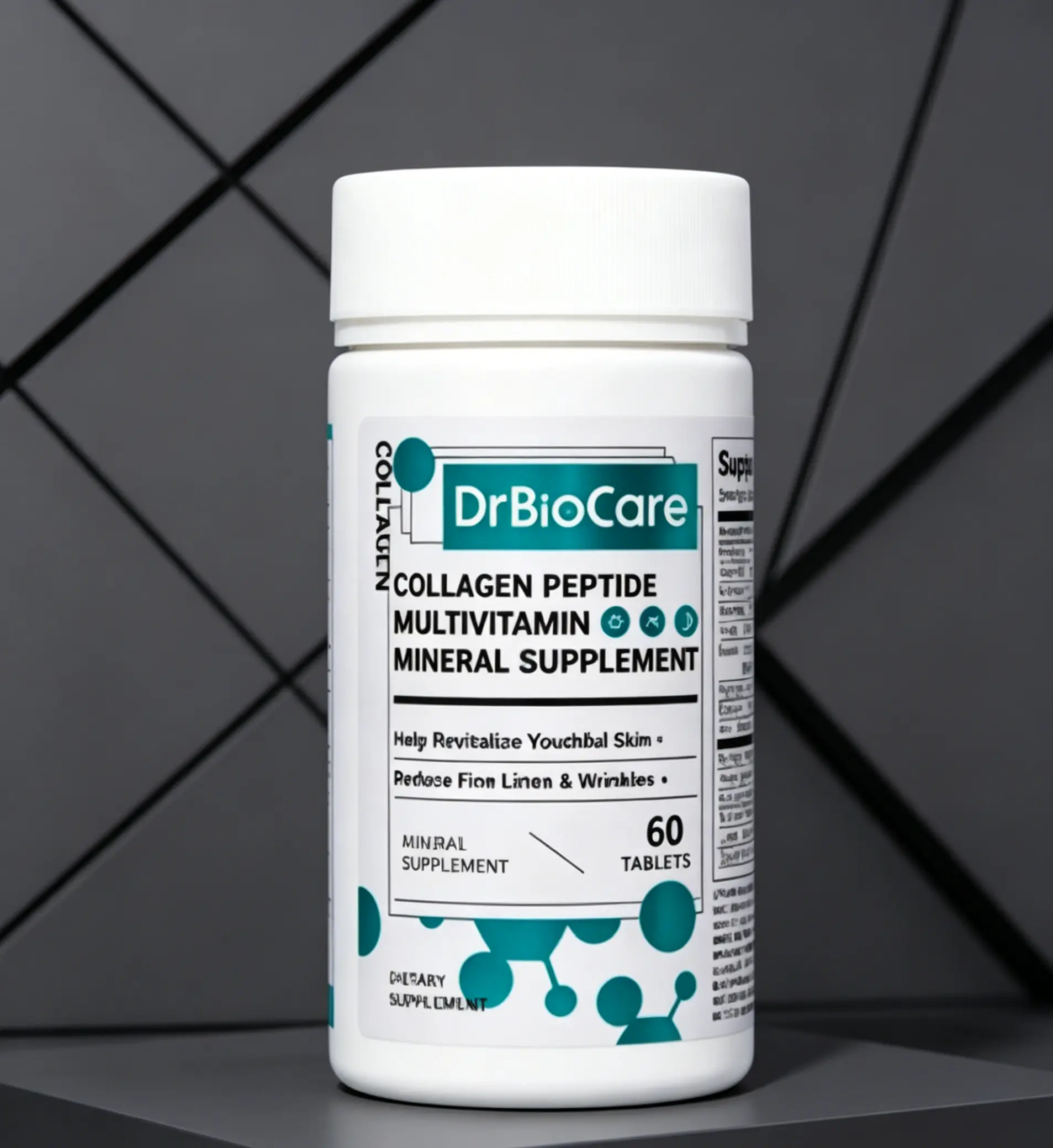 DrBioCare Edible Wellness Supplement, Collagen D3 C Probiotics B Vitamins All-in-One Nutrition Support