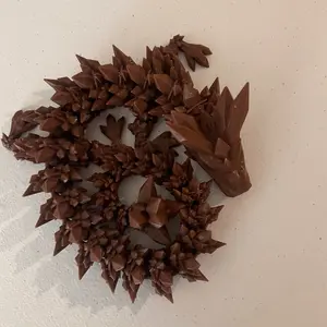 Brown 3-D, printed crystal dragon 1.8 feet Decor