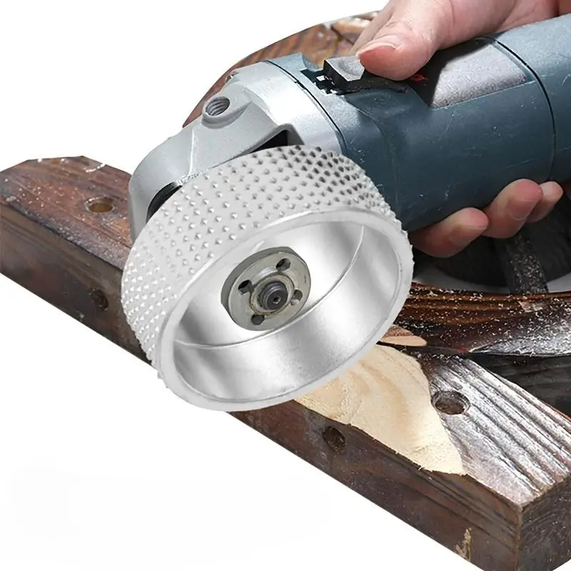 16mm Woodworking Angle Grinder Polishing Disc, Woodworking Sanding & Shaping Rotary Wheel with Spikes for Shaping & Smoothing, Grinding Disc Tools for