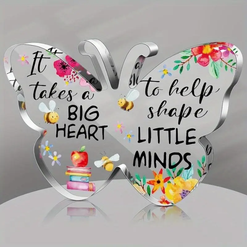 Vivid Butterfly Teacher Appreciation Gifts - Thank You/Retirement Keepsake for Home/Office Decor, Graduation & Back to School