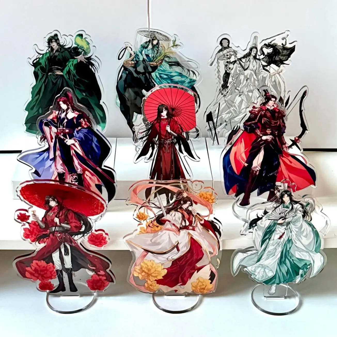 9 ops TGCF Acrylic Standee Tian Guan Ci Fu Acrylic Standee, Heaven Official's Blessing Standee, Hua Cheng, Xie Lian, Hua Cheng