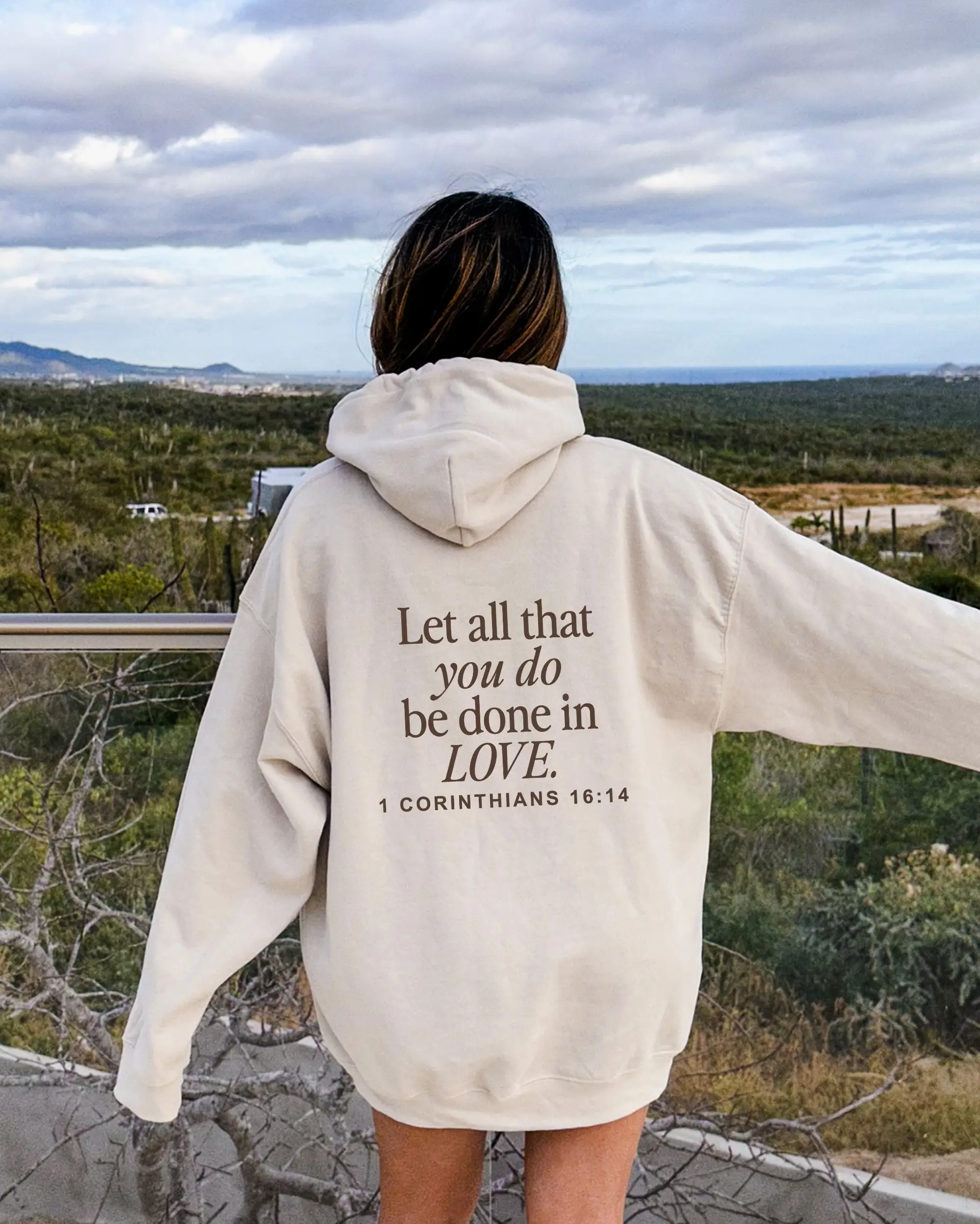 Let All That You Do Be Done In Love Hoodie, Scriptural Bible Verse Sweater, Christianity Religious Sweatshirt Gift, Christian Merch For Her T-shirt,