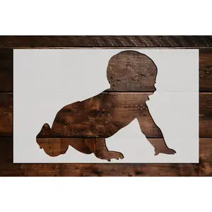 Baby Crawling Stencil - Art and Wall Stencil