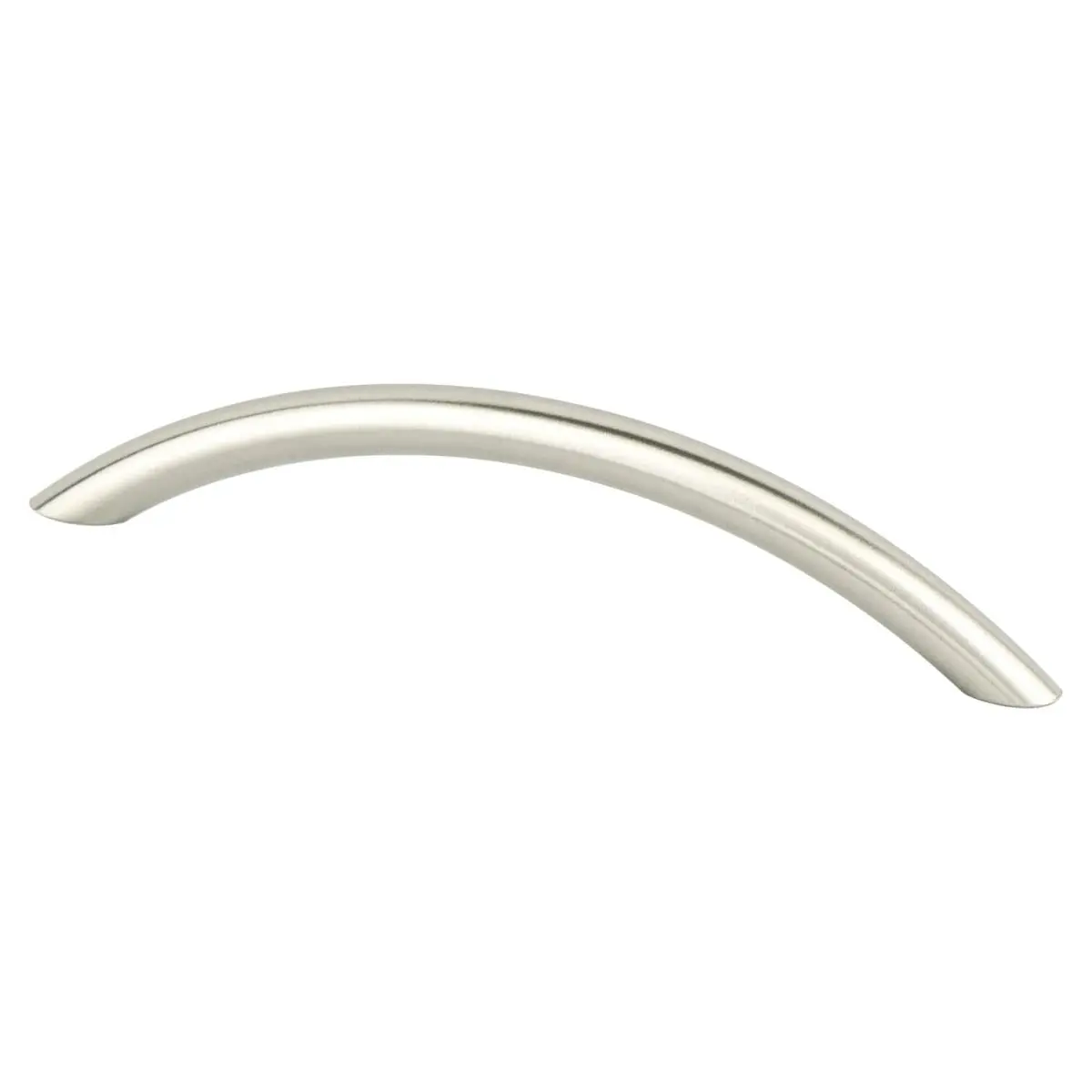 Berenson Alto Steel Door Pull, 128 mm CC, Brushed Nickel Finish, Contemporary Metallic, Modern Slim Sleek Handle for Hardware Applications
