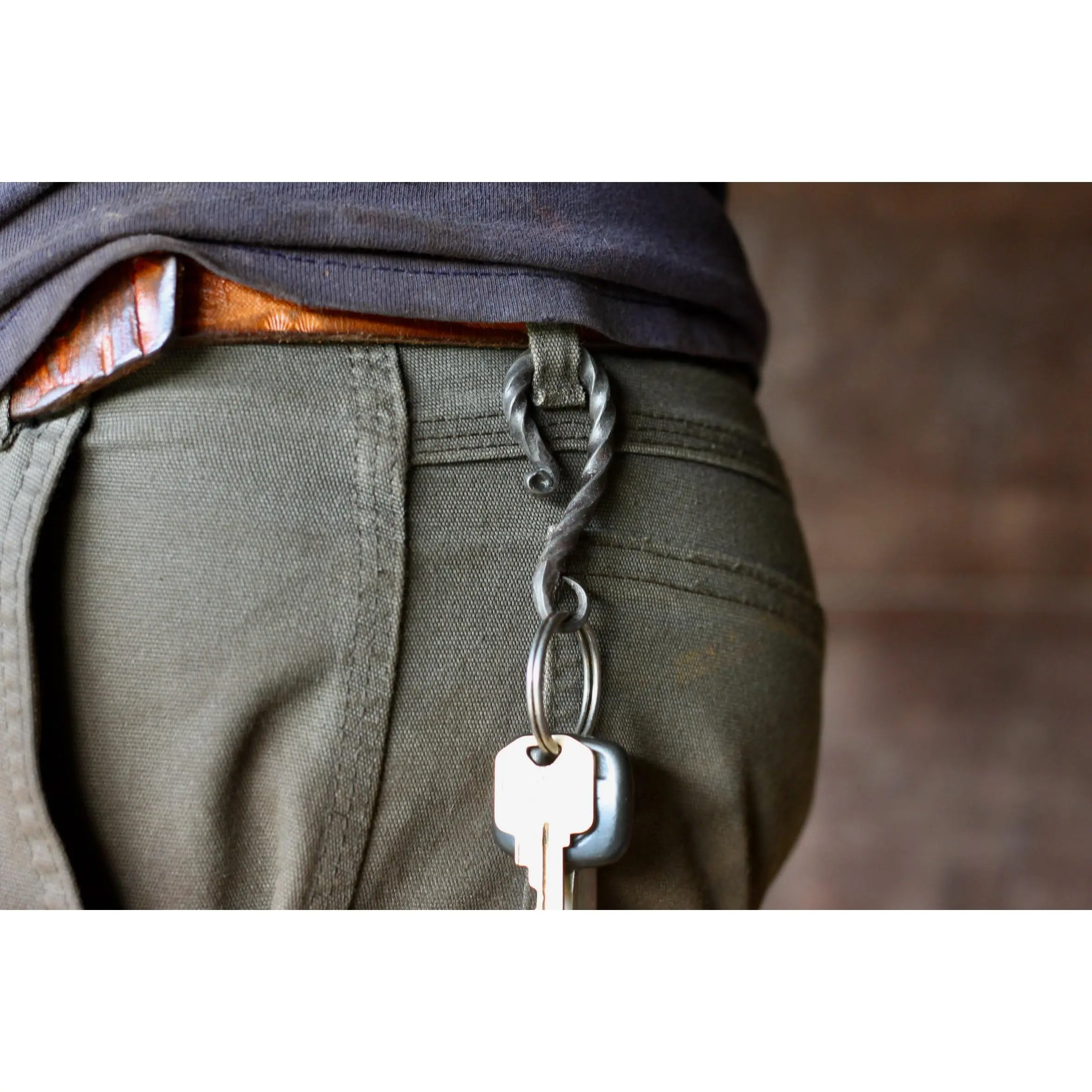 Belt Loop Key Chain - Twisted