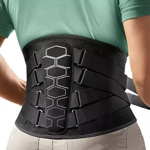 Adjustable Back Brace Lumbar Support Belt for Men & Women, Breathable Waist Support with Removable Stays, Ideal for Workout & Daily Use, Adjustable Fit, Versatile Use