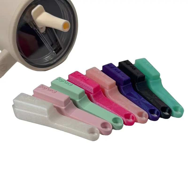 jugMini by jugForce 3D-Printed Pocket-Sized Hydration Accessory - 20oz Tumbler-Compatible HydroJug Opener, Maximum Leverage Aid, Keychain Clip, Lock-In Straw Hole Tool, Hand Wash Safe, Ideal for Travelers, Prevents Broken Nails