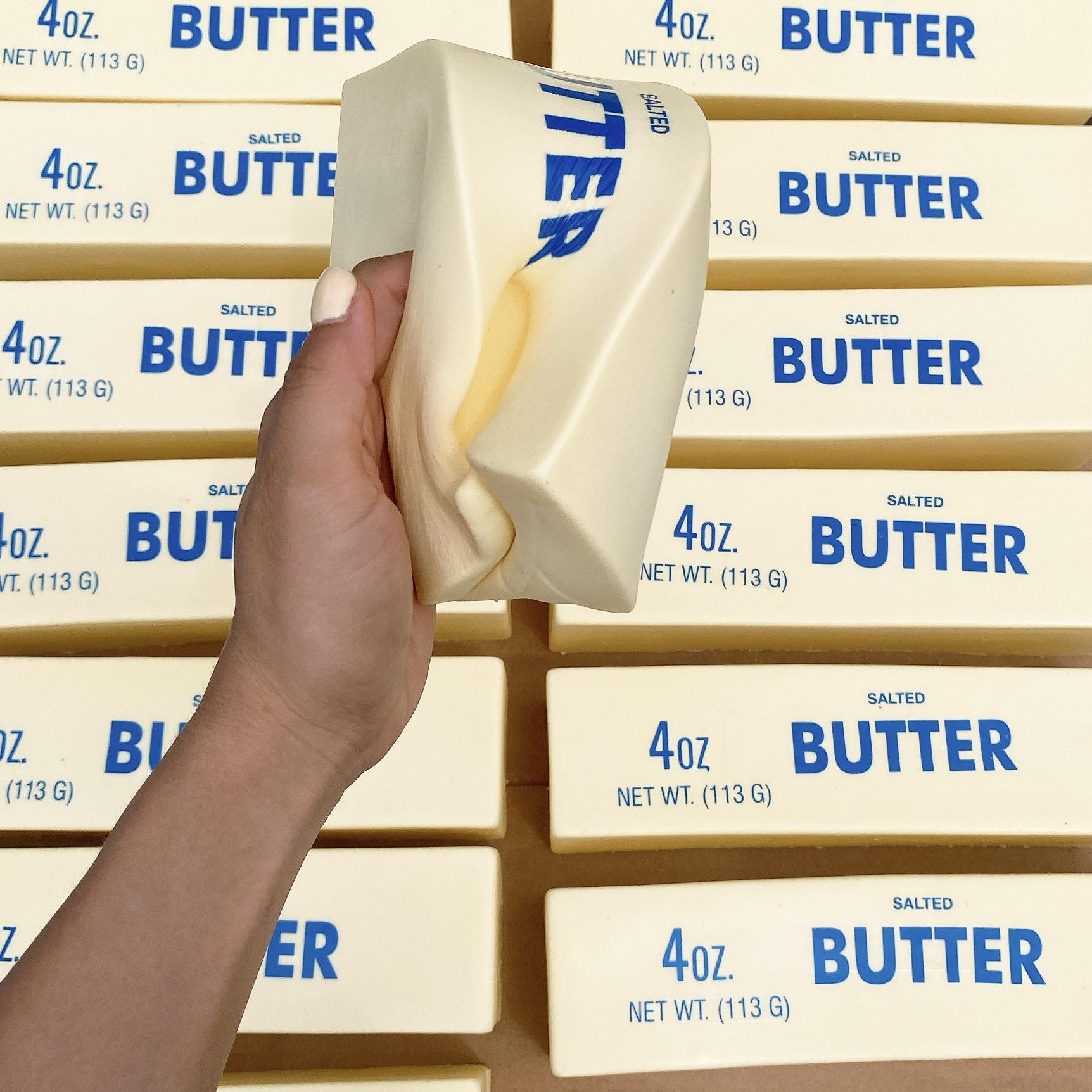 Giant Butter Stick Squeeze Toy | Ultra-Soft Slow-Rebound Stress Relief Fidget | Fun Party Favors & Unique Christmas/Birthday Gifts for Teens