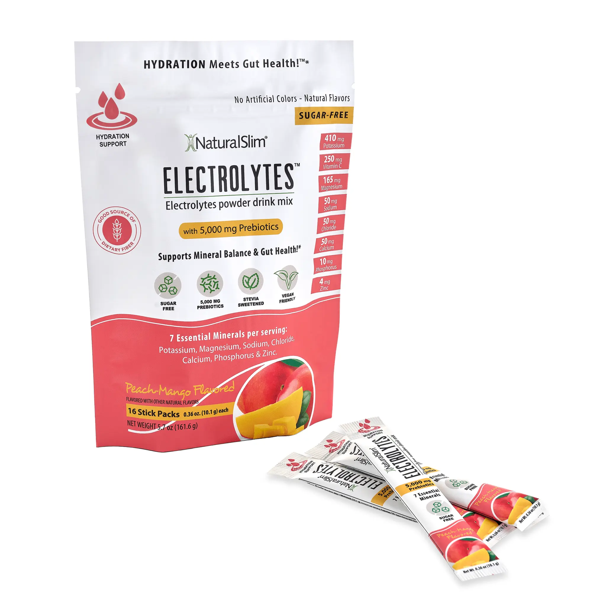 NaturalSlim Electrolytes™ Peach-Mango Supplement Drink Mix Edible Dietary Fitness NaturalSlim Electrolytes™ Peach-Mango Supplement Drink Mix Edible Dietary Fitness
