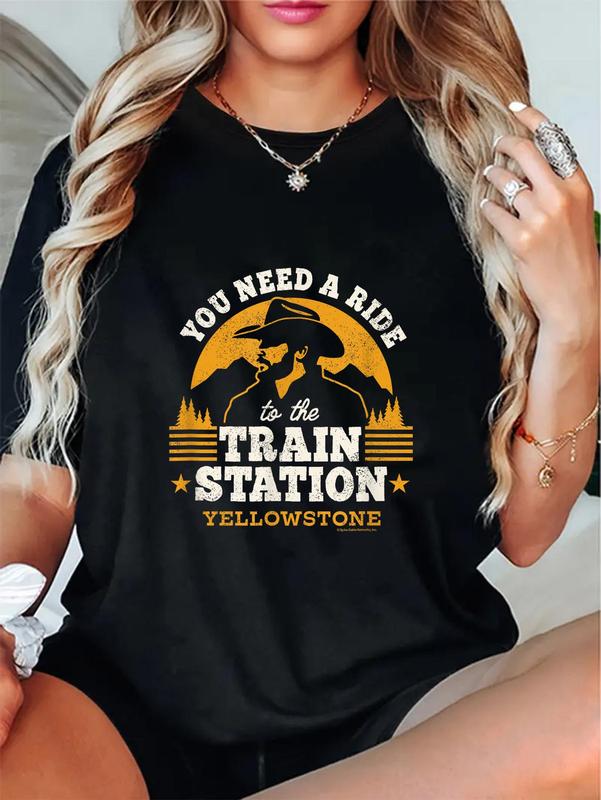100% Cotton Yellowstone - You Need a Ride to the Train Station T-Shirt