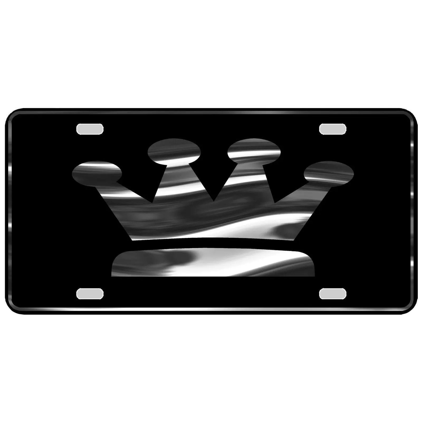 CustoMonsterDesigns Crown Royalty Heavy Duty Aluminum License Plate S10