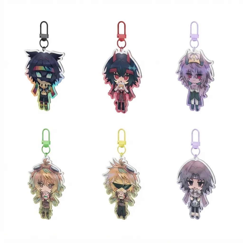 Unstable Universe x Digital Pet Acrylic Keychains, Wifies, Theobald, ParrotX2, Eggchan, Wemmbu, FlameFrags, Lomedy, Mapicc, SpokeIsHere