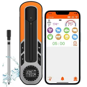 Wireless Smart Meat Thermometer, 1 Count USB Powered Digital Cooking Thermometer with Ultra-thin Probe, Kitchen Thermometers for BBQ Oven Smoker Rotisserie
