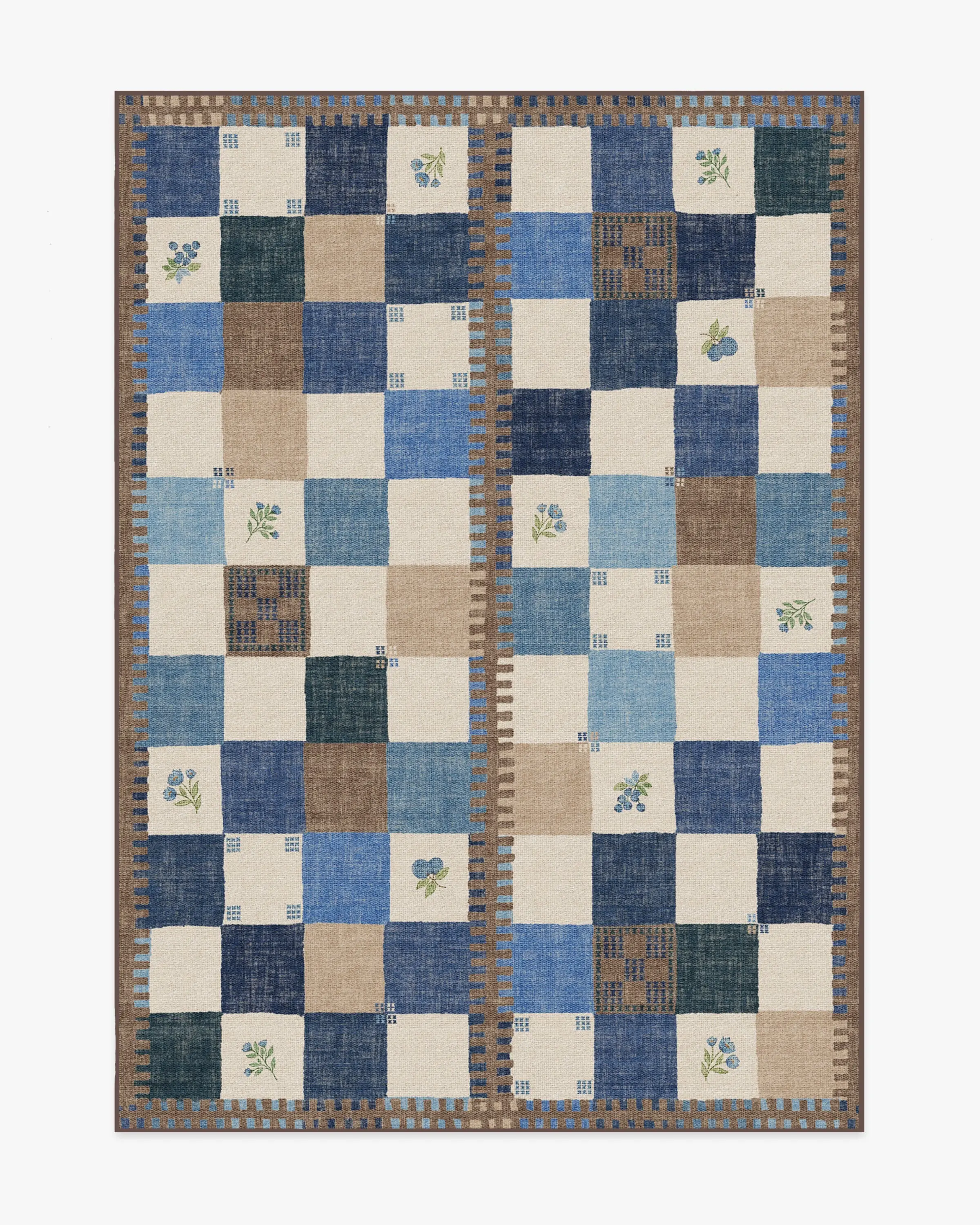 Stonefruit Blue Flatwoven Rug