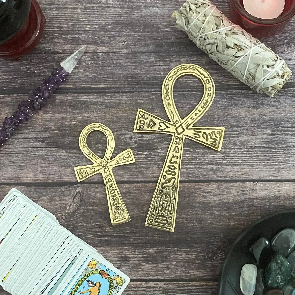 Brass Ankh Altar Tile Brass Ankh Altar Tile