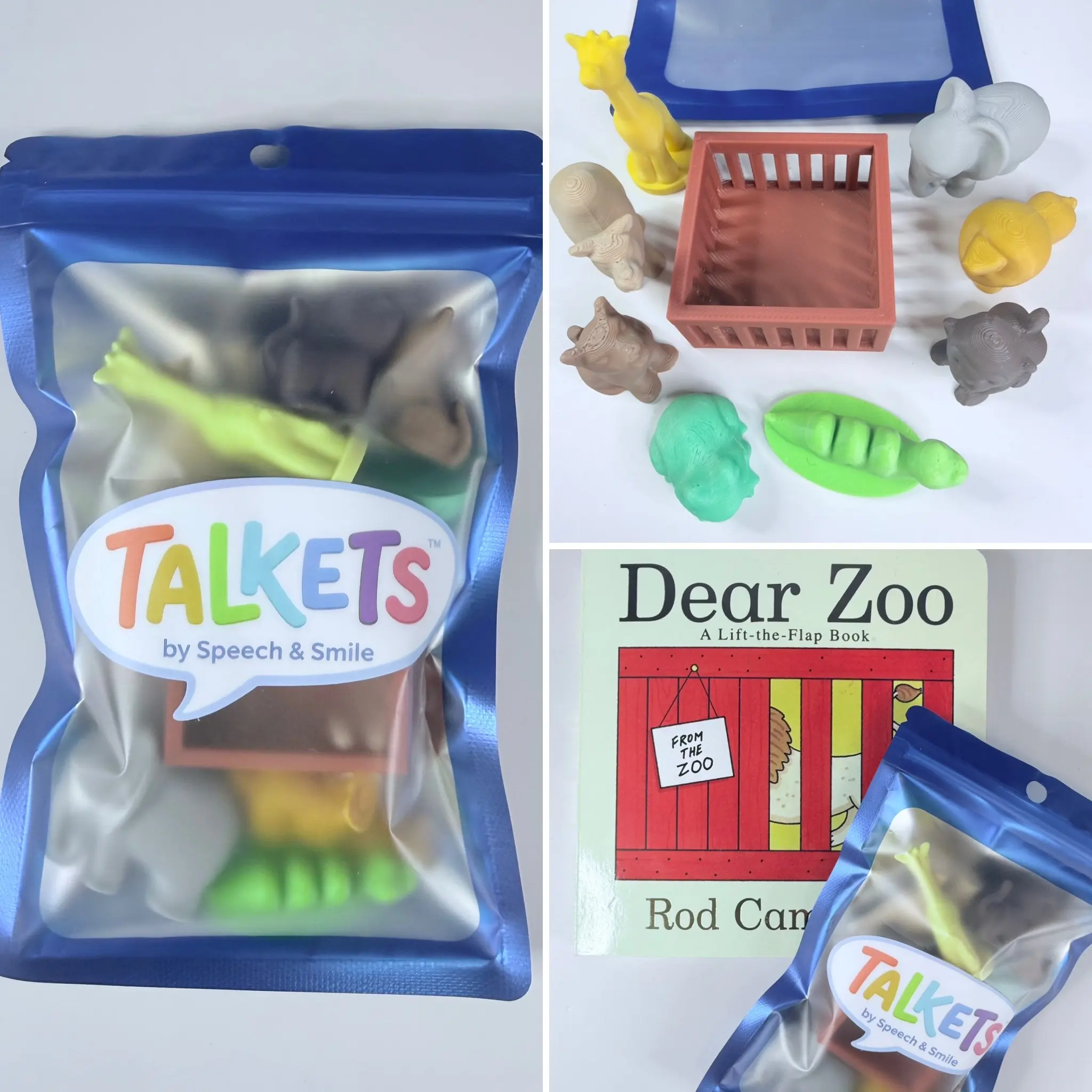 Dear Zoo Story Prop Set | Mini Animal Story Objects | Speech Therapy Story Retell Props Talkets Mini Objects