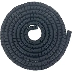 Spiral Wrap Hose  Protector - 1.25" OD x 20' Pre-Cut Lengths-Safe Hose Protector to Avoid Wear and Extend Life for Hydraulic Pneumatic Hoses