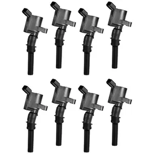 VEVOR Ignition Coil Pack, Set of 8, Compatible with Ford Expedition F150 F250 F350 Lincoln Mark LT Lincoln Navigator, for Engines 4.6L 5.4L V8 6.8L V10, Replacement for DG511 5C1584 C1541 UF537 FD508