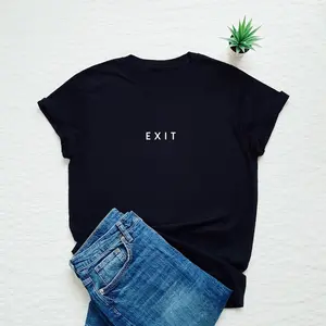 Funny Shirt, Minimalist, Exit T-shirt, Be Free, Freedom, Be yourself, Choose Happy, Exit The System, Freelancer, Exit Sign